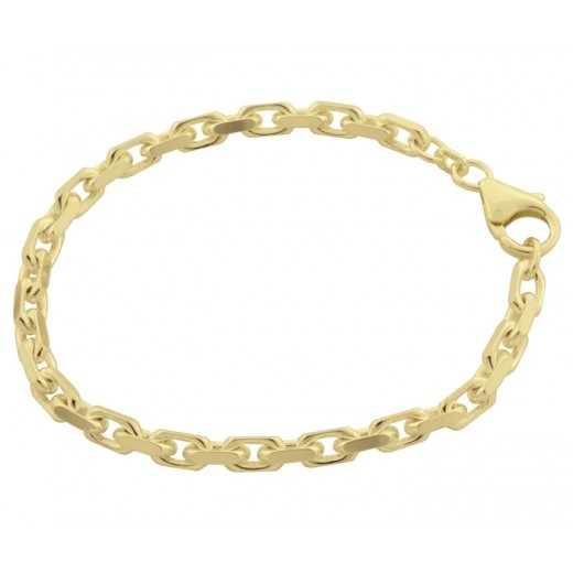 BNH14ktGuldAnkerFacetArmbnd0718mm21cm-31