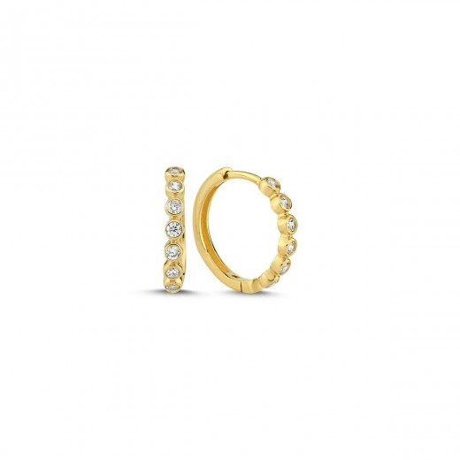 Melfia14ktGuldCreolermedZirkonia15mm2309214F-31