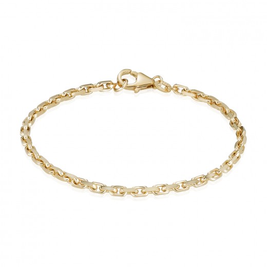 BNH14ktGuldAnkerFacetArmbnd0718mm185cm-31