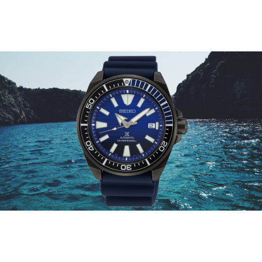 SeikoProspexAutomaticSaveTheOceanGunmetalBlackSamuraiSRPD09K1-01