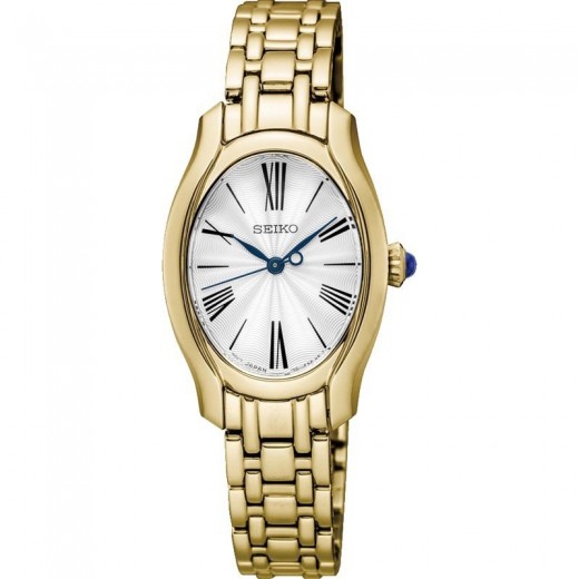 Seiko elegant oval med romertal og skive