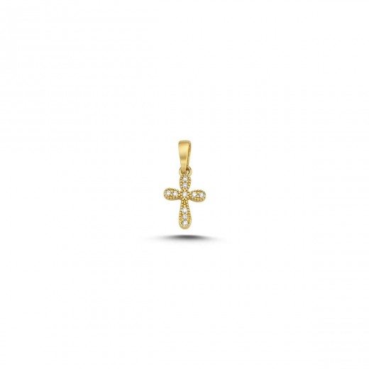 Melfia14ktGuldKorsmedZirkonia12x8mm2330212F-31