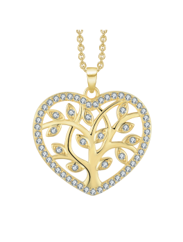 StvringDesignForgyldtSlvHalskdemedHjerteVedhngF16249908-20