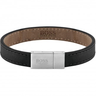 BOSSJewelsEssentialsLderarmbnd20cm1580033M-20