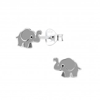 Bidstrup sølv børne ørering med elefant 10011184