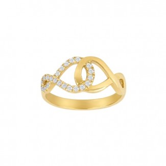 Siersbøl 8kt Guld Ring med Zirkonia 10428410300