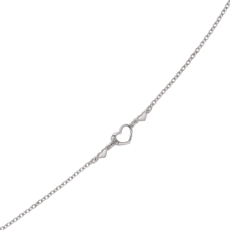 Støvring Design Rhodineret Sølv Armbånd med Hjerter 15190771