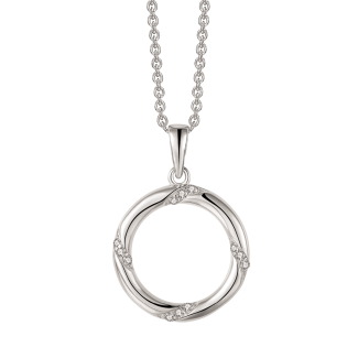 Støvring Design Sølv Halskæde med Cirkel Vedhæng 16249053