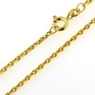 BNH 8kt Guld Anker Facet Armbånd 0,50/1,4mm - 18,5cm