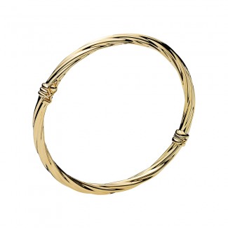 Lund Copenhagen 8kt Guld Snoret Armring 303024