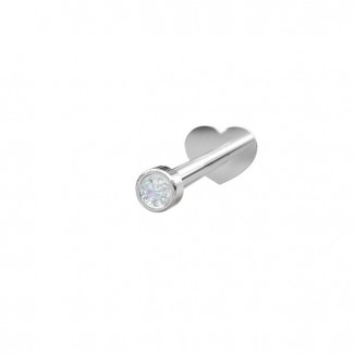 Nordahl Jewellery Sølv Labret-Piercing 1,5mm Zirkon 30140080900