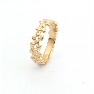 Per Borup Lille Hearts Ring 14kt Guld 940R