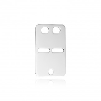 BNH Sølv ID Plade 22x34mm SID050S